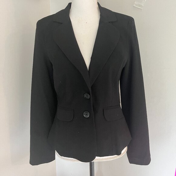 My Michelle 2 Button Fitted  Black Blazer - Picture 1 of 6